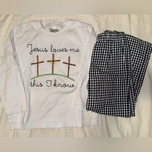 Jesus loves me this I know boutique set